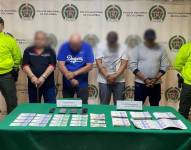 La Policía colombiana precisó que los sujetos fueron detenidos en las ciudades de Medellín, Pereira y Taminango.