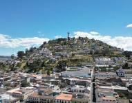 Foto panorámica y referencial del Centro Histórico de Quito.