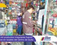 Imagen de las inspecciones realizadas por Arcsa en Quito.