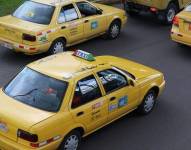 Imagen referencial de taxis en Quito.