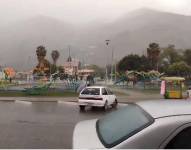 Lluvias en el cantón Paute, provincia de Azuay.