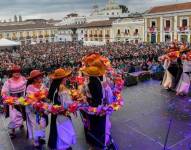 Pregón por Fiestas de Quito el 22 de noviembre de 2024.