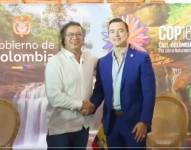 Gustavo Petro y Daniel Noboa en su reunión en Cali (Colombia).