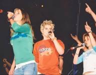 Imagen referencial de un concierto de Erreway en Ecuador. Integrado por Luisana Lopilato, Camila Bordonaba, Benjamín Rojas y Felipe Colombo.