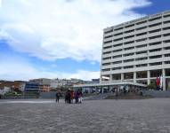 Fachada del Hospital Eugenio Espejo.