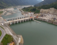 La central hidroeléctrica se encuentra entre dos provincias.