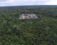 Imagen del bloque petrolero 43 ITT en el Parque Nacional Yasuní.