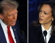 Donald Trump y Kamala Harris se vieron cara a cara por primera vez.