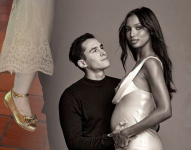 Imágenes de archivo de Juan Borrero y Jasmine Tookes, popular pareja en redes sociales.