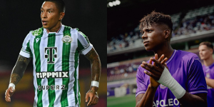 El Anderlecht, de Nilson Angulo (d), se enfrenta al Ferencvaros, de Cristian Ramírez (i), por la Europa League.