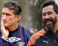 Edgardo Bauza y Pablo Sánchez, entrenadores campeones con LDUQ.