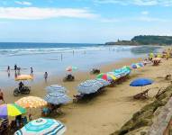 Una playa en la costa de Ecuador.