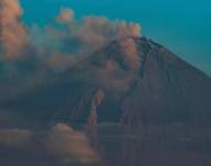 Fotografía de archivo del volcán Sangay.