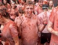 Festival de la Tomatina en Buñol, España.