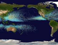 Foto general de los huracanes que ocurrieron desde 1985