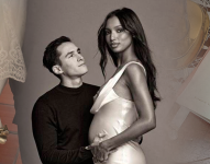 Imágenes de archivo de Juan Borrero y Jasmine Tookes, popular pareja en redes sociales.