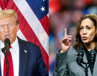 Candidatos presidenciales para Estados Unidos, Kamala Harris y Donald Trump.