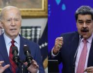 Presidente de Estados Unidos, Joe Biden, y mandatario de Venezuela, Nicolás Maduro