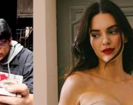 Imagen de archivo del maquillador ecuatoriano Juan Carlos (izquierda) y Kendall Jenner (derecha).