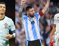 Cristiano Ronaldo, Lionel Messi y Kylian Mbappé aparecen en el listado de los futbolsitas mejores pagados del 2024.