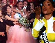 Imágenes de archivo de Miss Francia 2025, al ganar la corona y por su paso en el certamen de belleza europeo que la llevará a Miss Universo del próximo año.