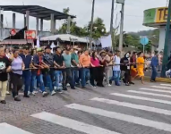 Habitantes de la Amazonía marchan por Tena