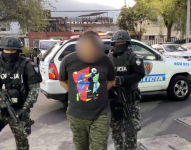 Efectivos policiales capturaron a alias Trompudo Guillo, en el sur de Quito.