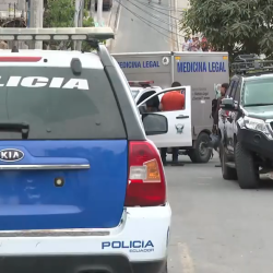 Imagen de un carro de Medicina Legal recogiendo el cuerpo de una persona asesinada en Flor de Bastión, en diciembre del 2024.