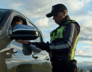 Imagen referencial de control de tránsito vehicular en Quito.