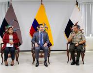 El presidente Daniel Noboa visitó el Instituto de Seguridad Social de la Policía Nacional, ISSPOL.