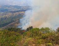 Incendio en Chilla, El Oro.