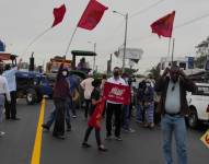 Arroceros, bananeros y docentes protestaron en Guayas, Los Ríos y El Oro