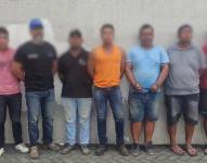 Imagen de los 10 capturados del grupo criminal Los Pechiches.