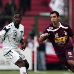 Liga de Quito vs. Lanús en el 2009.