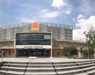 La fachada del edificio de la Asamblea Nacional en Quito.