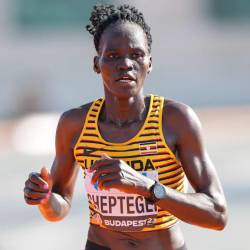 Rebecca Cheptegei participó en la prueba femenina de maratón en los pasados Juegos Olímpicos de París 2024