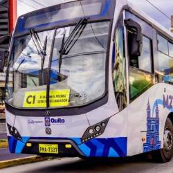 Unidad del Trolebús que cubre la ruta El Recreo - El Labrador.