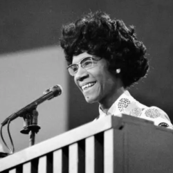 Shirley Chisholm se postuló como precandidata a la presidencia por el Partido Demócrata en 1972.