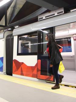Pruebas en el Metro de Quito el 28 de noviembre de 2023.
