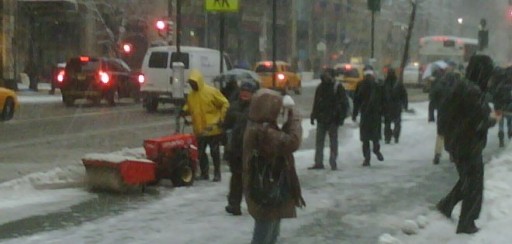 La primera tormenta de nieve del 2014 llega con gélidas temperaturas