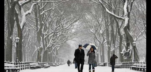 La primera tormenta de nieve del 2014 llega con gélidas temperaturas