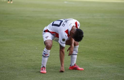 Fernando Cornejo, jugador de Liga de Quito, celebra su gol marcado a Independiente del Valle