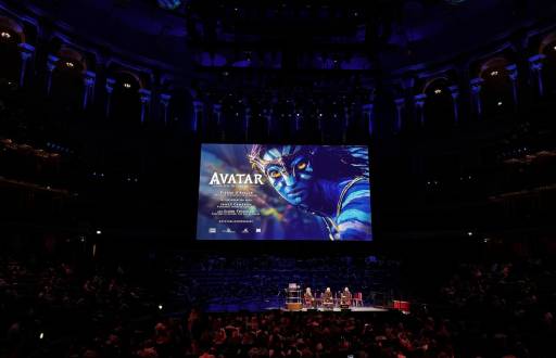 Imagen del Royal Albert Hall de Londres que hoy Domingo albergó el estreno mundial de ´Avatar: Live in Concert´. EFE / Raúl Bobé.