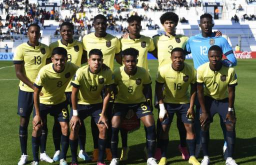 Jugadores de la selección de Ecuador previo al duelo contra Estados Unidos en el Mundial Sub 20