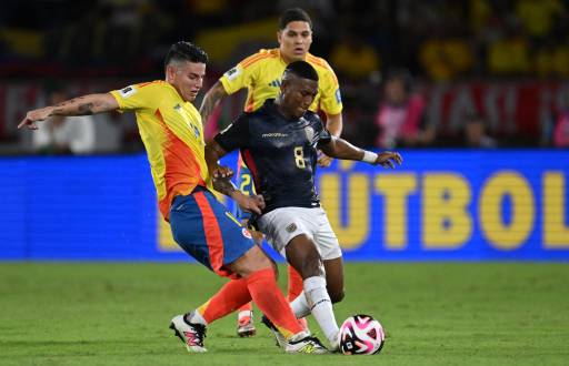 Carlos Gruezo jugó todo el segundo tiempo del partido entre Colombia y Ecuador.