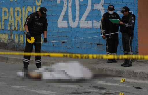 Imagen de un asesinato cometido en Durán, en septiembre del 2024.