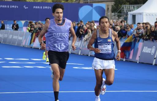 Sixto Moreta llega en el sexto lugar de la prueba maratón T12 en los Juegos Paralímpicos de París 2024