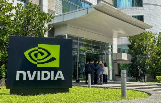 Fotografía de archivo del 28 de junio de 2024 del edificio de la compañía estadounidense Nvidia, en Taipéi (Taiwán).