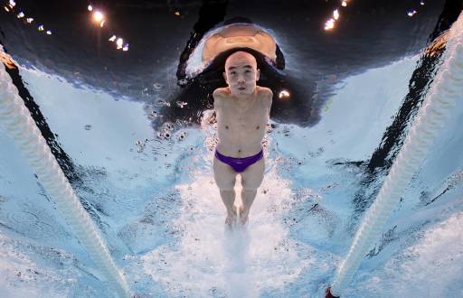 El nadador chino, Jincheng Guo, en su participación en los Juegos Paralímpicos París 2024