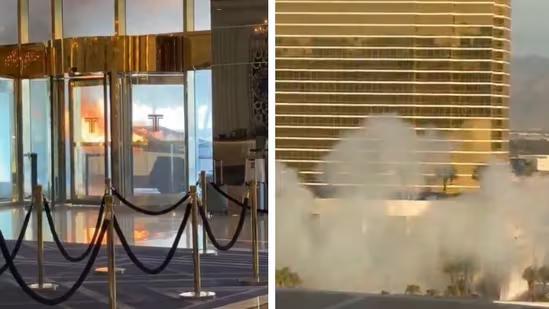 Imágenes de los hechos suscitados fuera del edificio de Trump en la ciudad de Nevada, Estados Unidos.